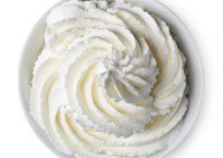 photo of a bowl of whipped cream